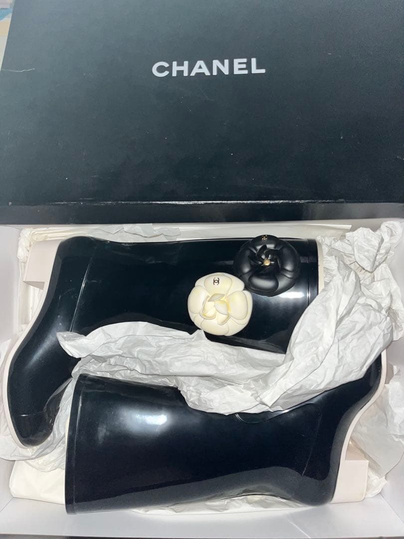 ‼️Roblea‼️CHANEL カメリア　レインブーツ　36（23cm）