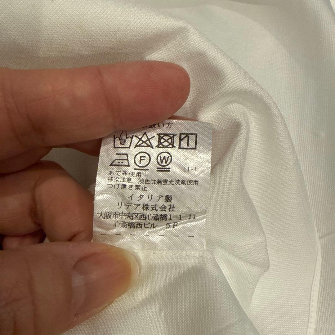 BARBA ホワイト ワイシャツ 38 15