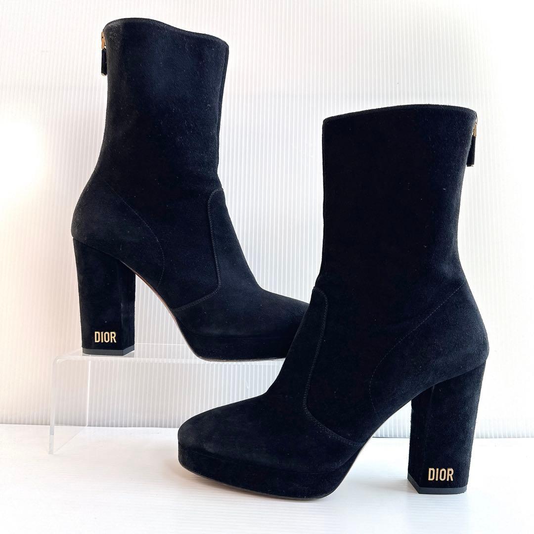 DIOR ディオール　バックジップ　ショートブーツ　ブーティ　靴　美品　36.5