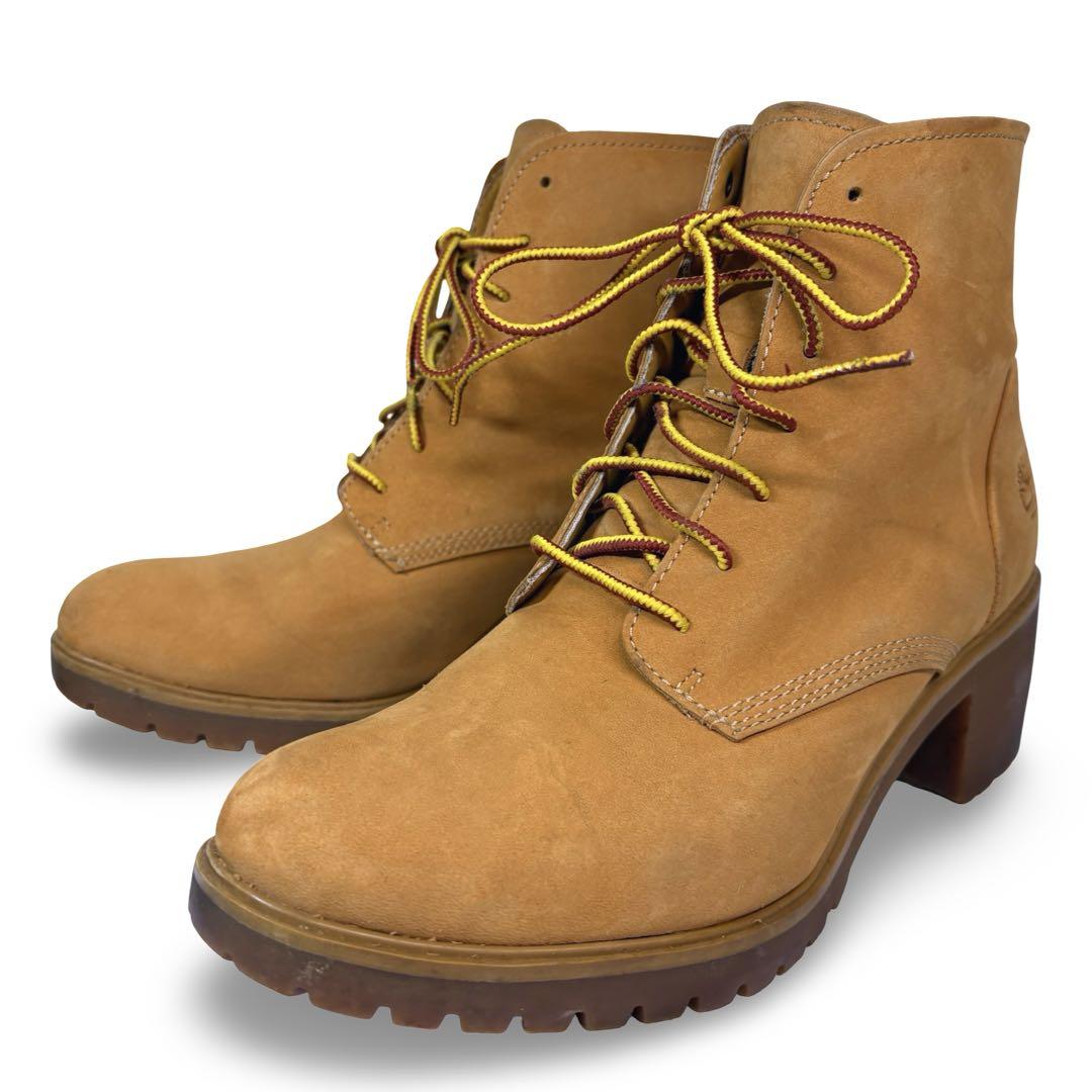 希少 timberland ティンバーランド レースアップブーツ ヒール