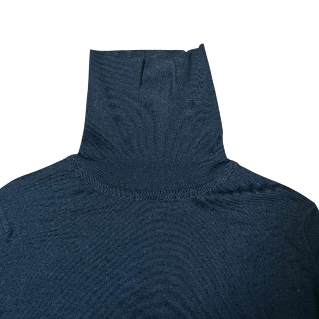 JOHN SMEDLEY タートルネックニットセーター　ブラック