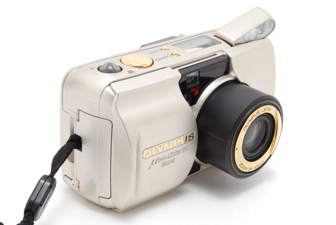 【動作品】OLYMPUS miu zoom 105 DELUXE（ゴールド）
