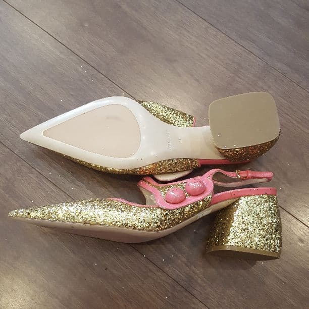 MIUMIU グリッターパンプス ミュウミュウ