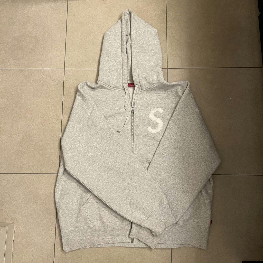 トップス supreme s logo zip up hooded