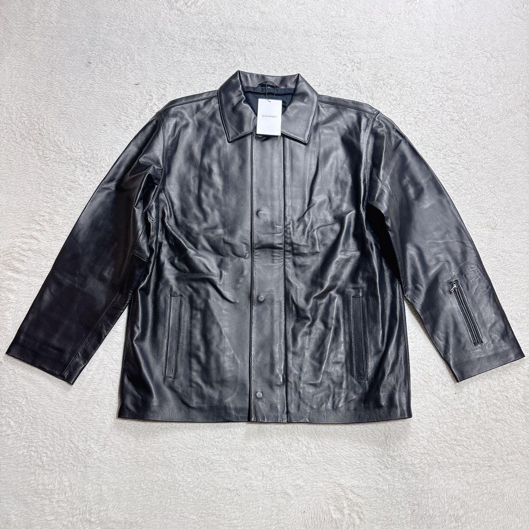 SOPHNET. ソフネット 24ss シェルシープスキン レザージャケット