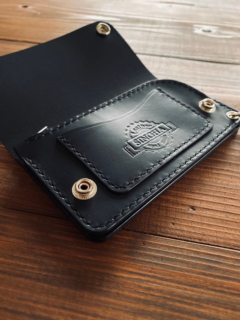 【ブルガロ】TM01-77ミドルトラッカーウォレット&鉄製チェーン付き