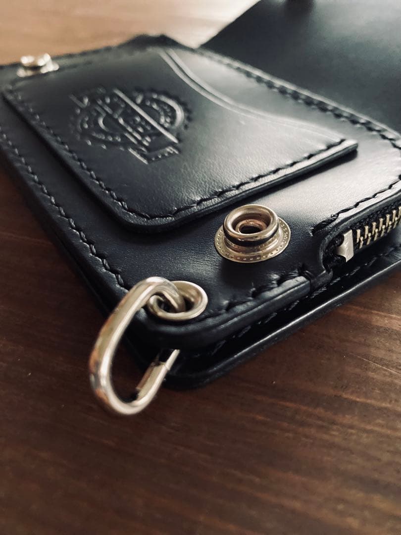 【ブルガロ】TM01-77ミドルトラッカーウォレット&鉄製チェーン付き