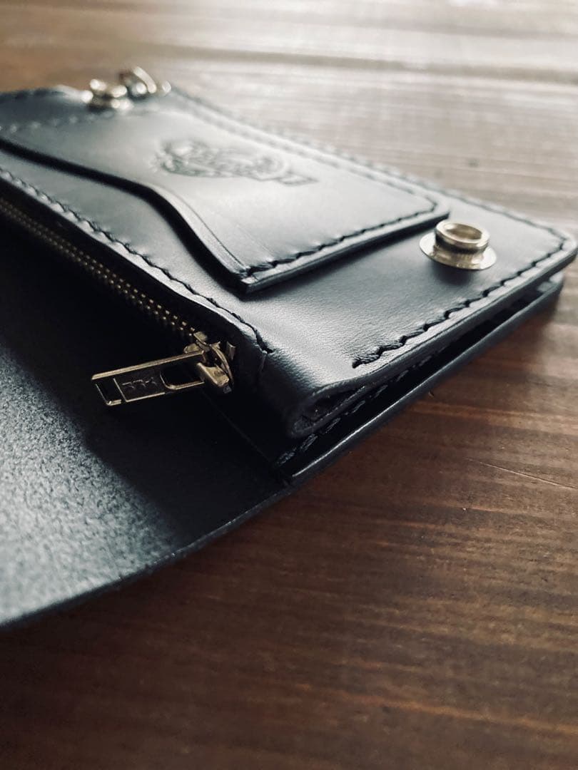 【ブルガロ】TM01-77ミドルトラッカーウォレット&鉄製チェーン付き