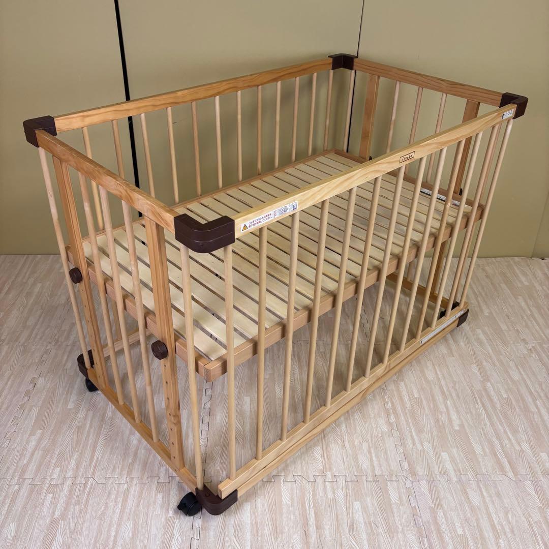 ☆除菌清掃済☆　ファルスカ　ベッドサイドベッド03　ラージ　ナチュラル