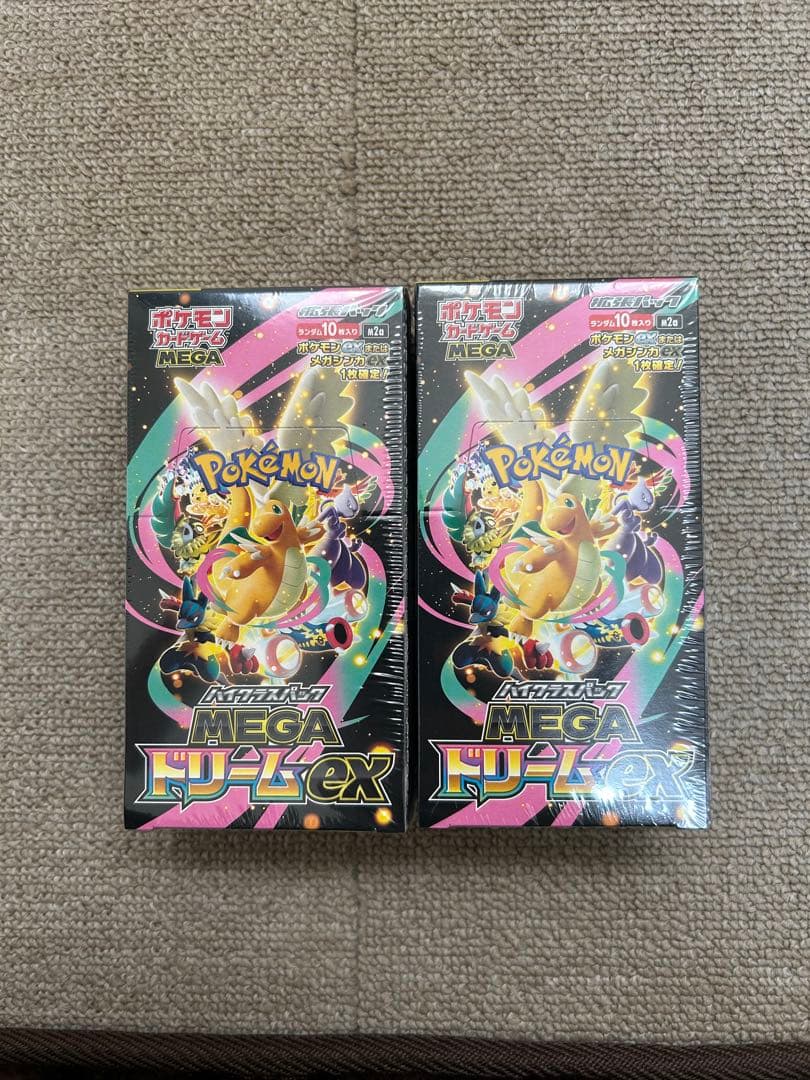 ポケモンカードゲーム MEGAドリームex 新品未開封 シュリンク付き 2box