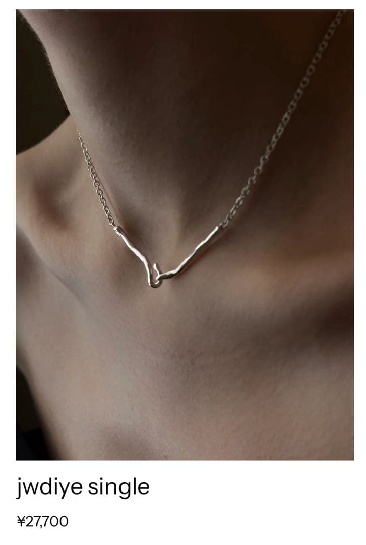 GAGAN jwdiye single シルバーネックレス