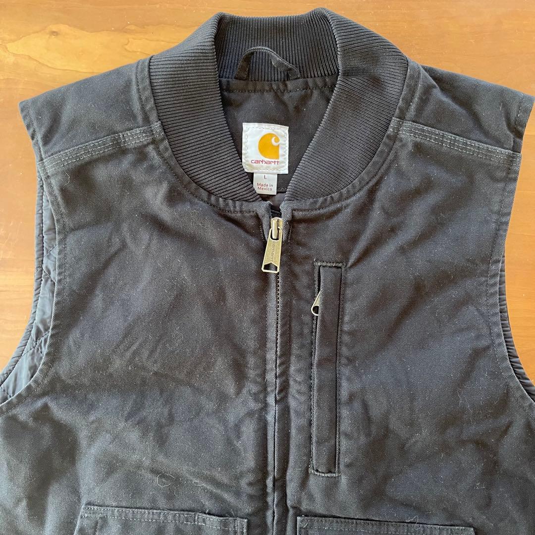 ★カーハート　carhartt ダックベスト 104395 BLK★Lサイズ★