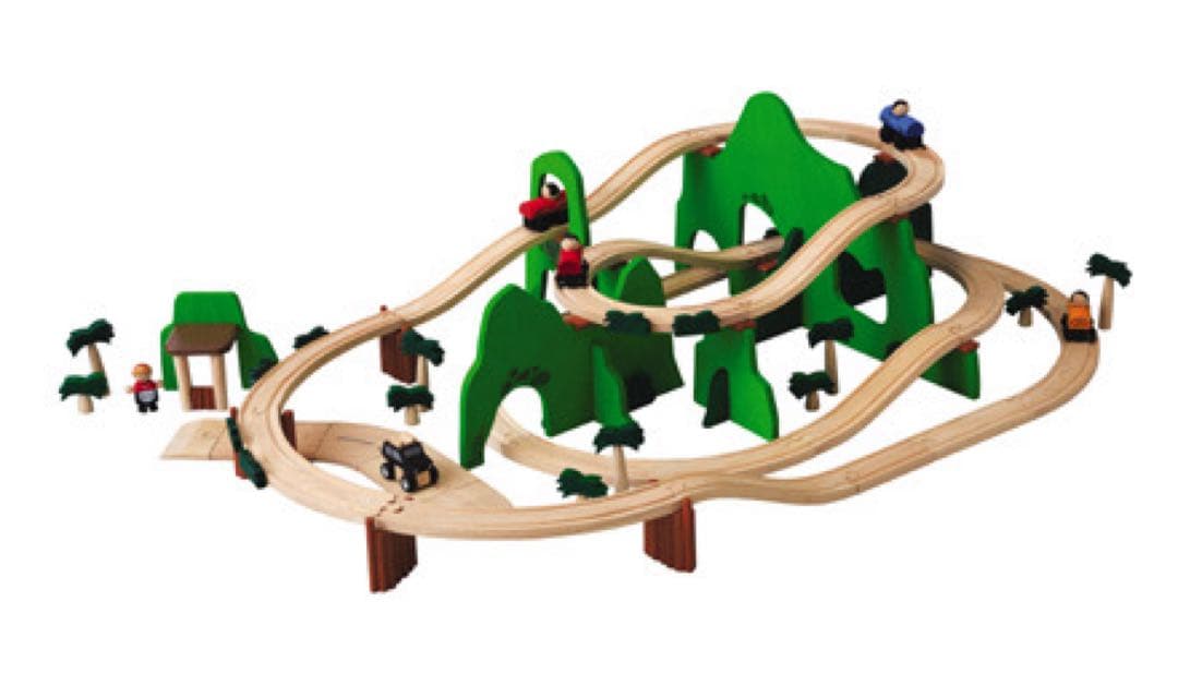 再再値下げ中‼︎【PLAN TOYS】Road & Rail Play Set