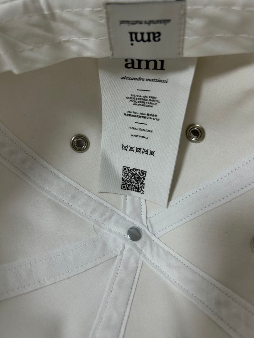 ami アミパリス キャップ レディースベースボールキャップ 白