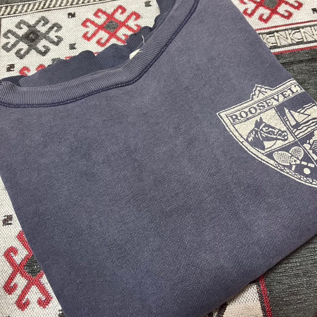 ぽ*け様 50s Champion スウェット 茄子紺 サンフェード ボックスシ