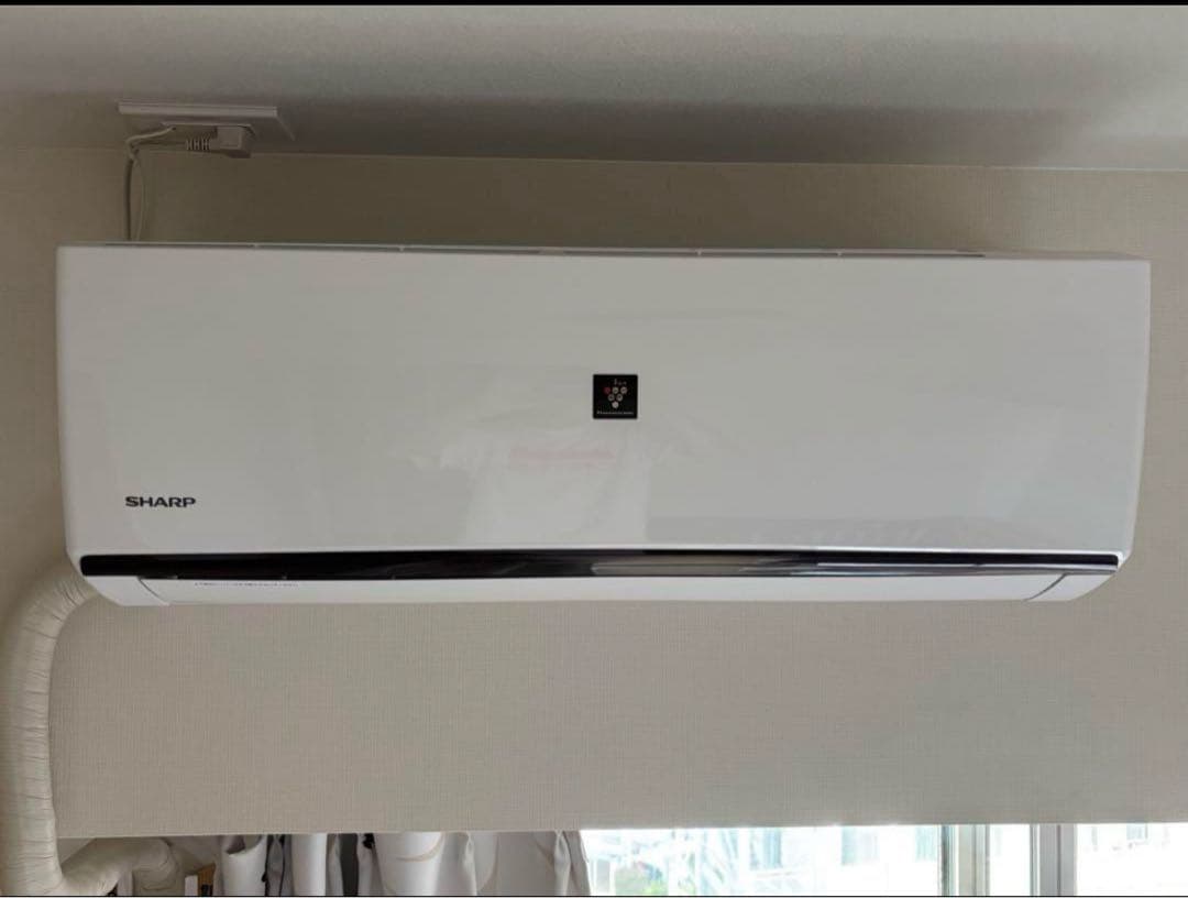 SHARP 壁掛けエアコン AY-S22DH-W（6畳用）、室外機