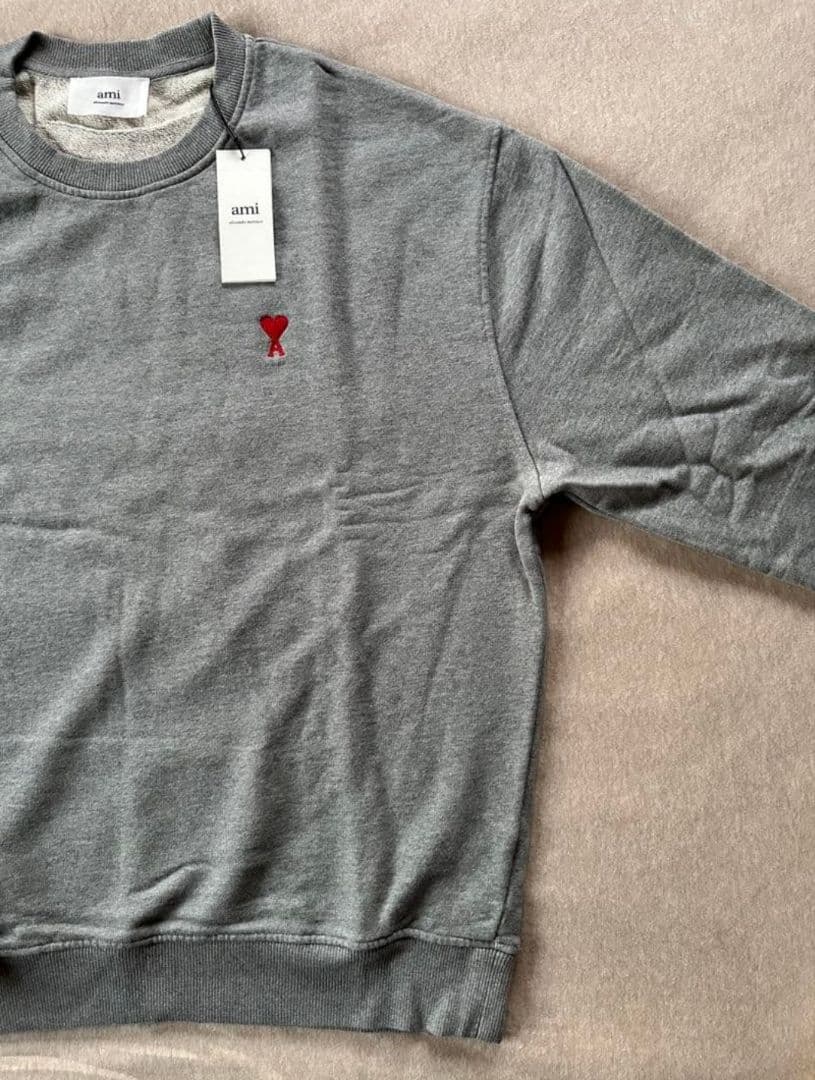 XXL AMI Paris アミ グラフィック スウェット シャツ グレー