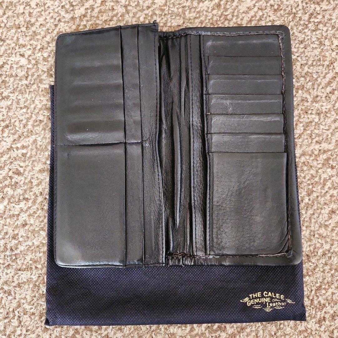希少品！ CALEE トラッカー ウォレット スタッズ レザー サイフ 財布 黒