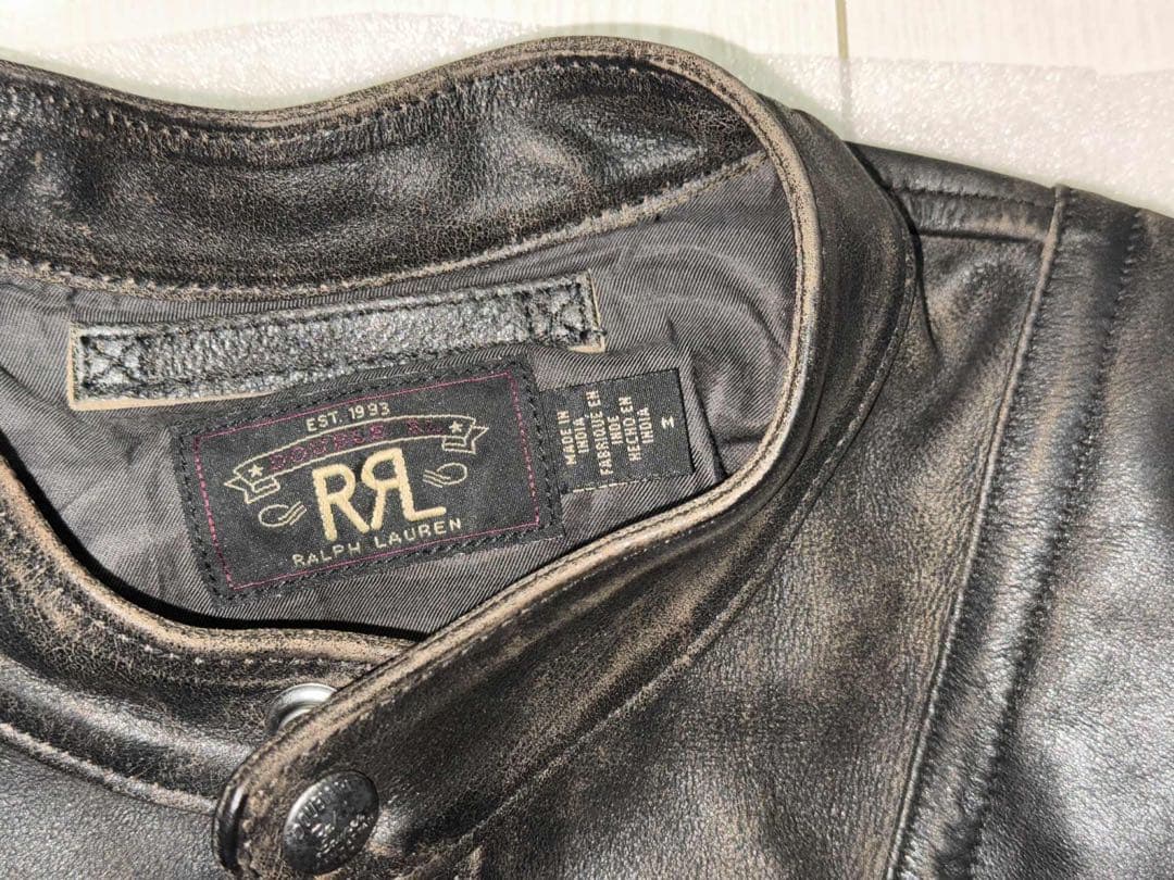 「新品」RRLレザーライダースジャケット