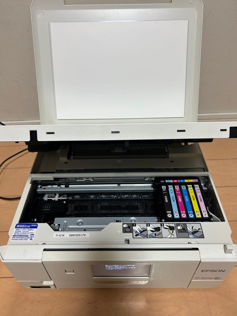 ジャンク品　EPSON EP-807AW インクジェットプリンター ホワイト