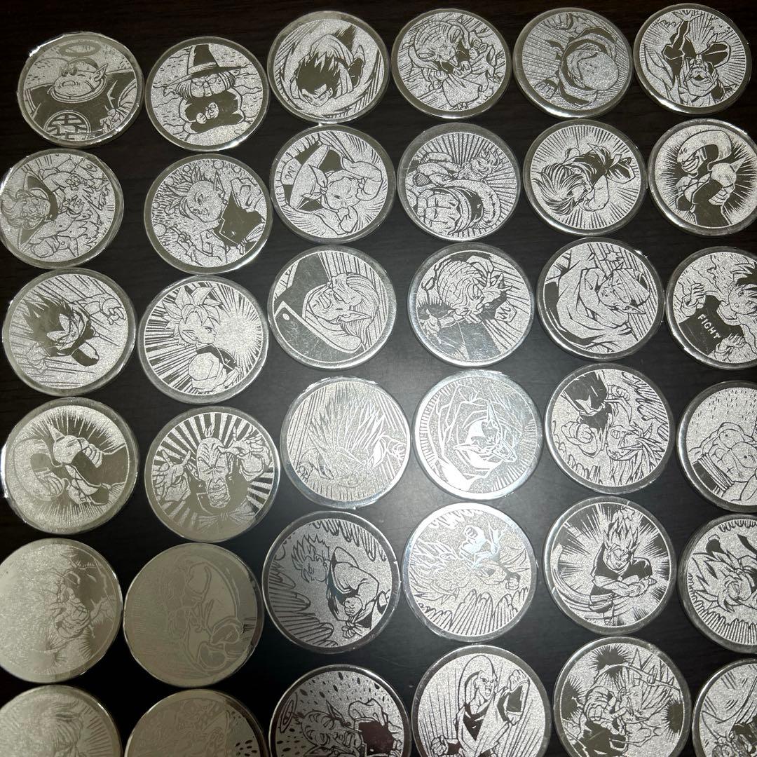 ドラゴンボールZ S&Bめんこ　銀　76種類　計167枚　歯抜け多数　被りあり