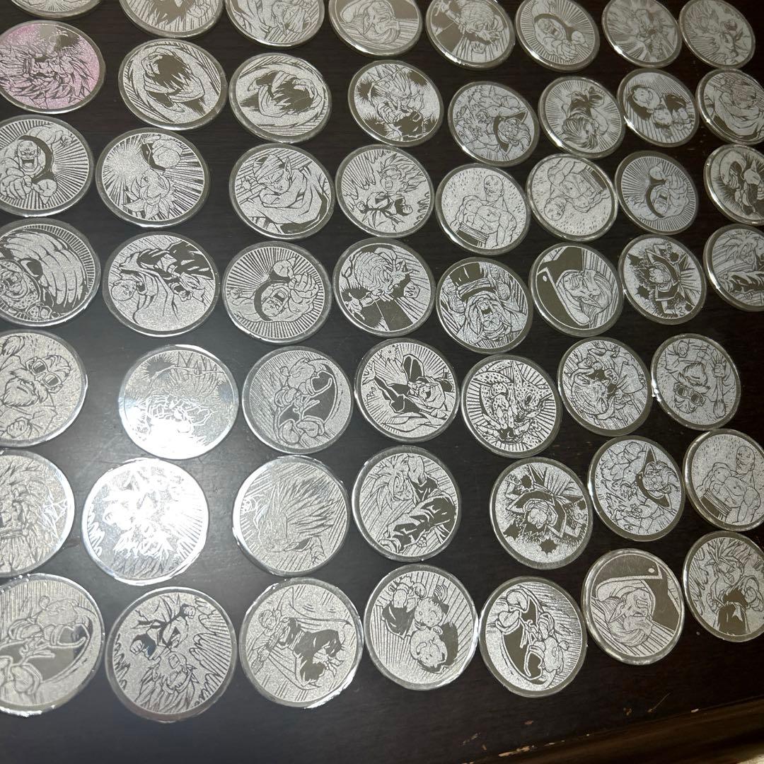 ドラゴンボールZ S&Bめんこ　銀　76種類　計167枚　歯抜け多数　被りあり