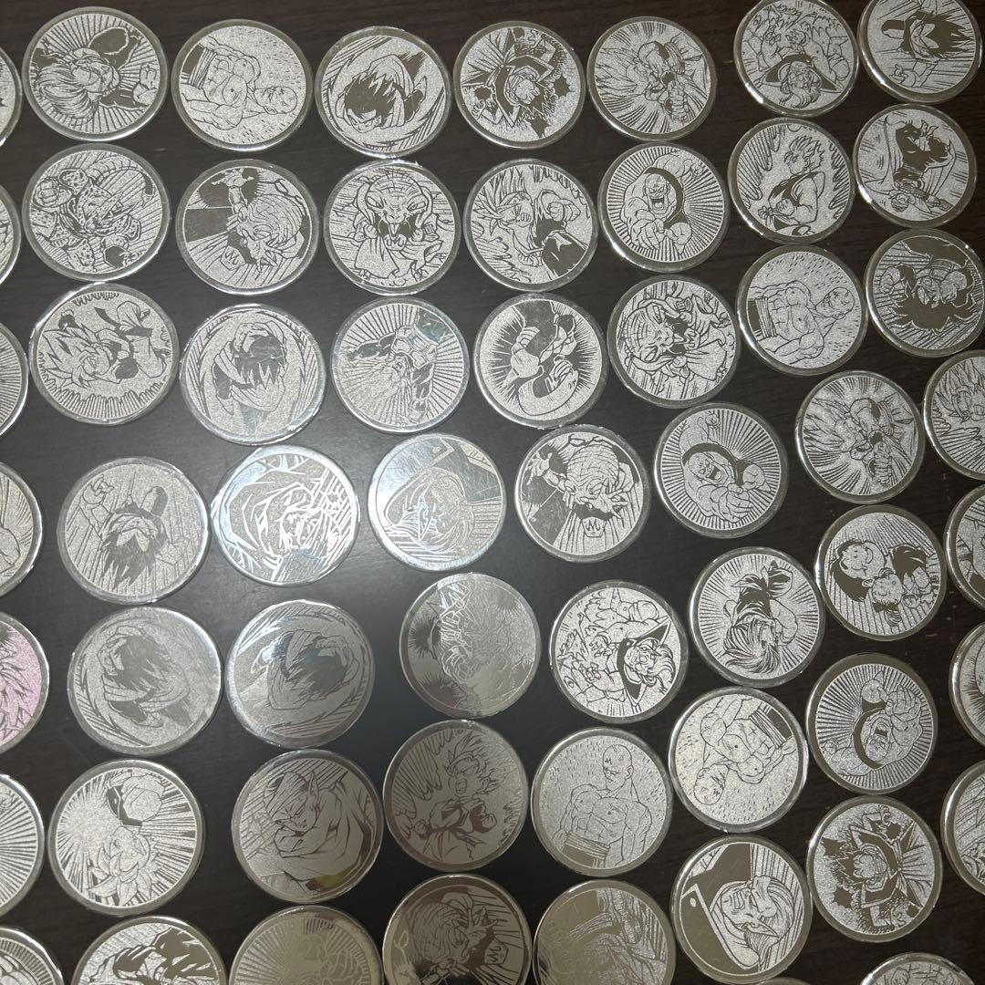 ドラゴンボールZ S&Bめんこ　銀　76種類　計167枚　歯抜け多数　被りあり