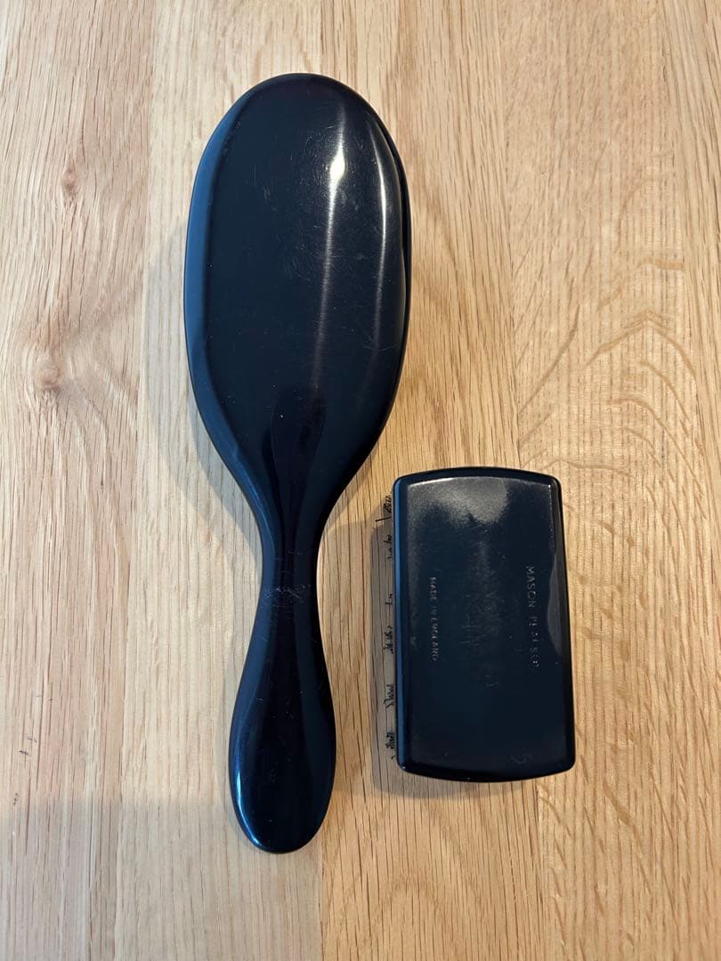 メイソンピアソン ハンディブリッスルダークルビー　クリーニングブラシ付き