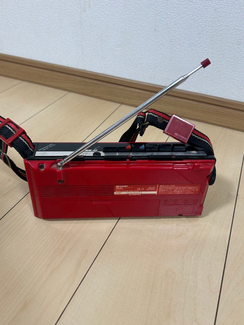 SHARP/シャープラジカセ QT-11R レトロ ラジオ モノラルカセット