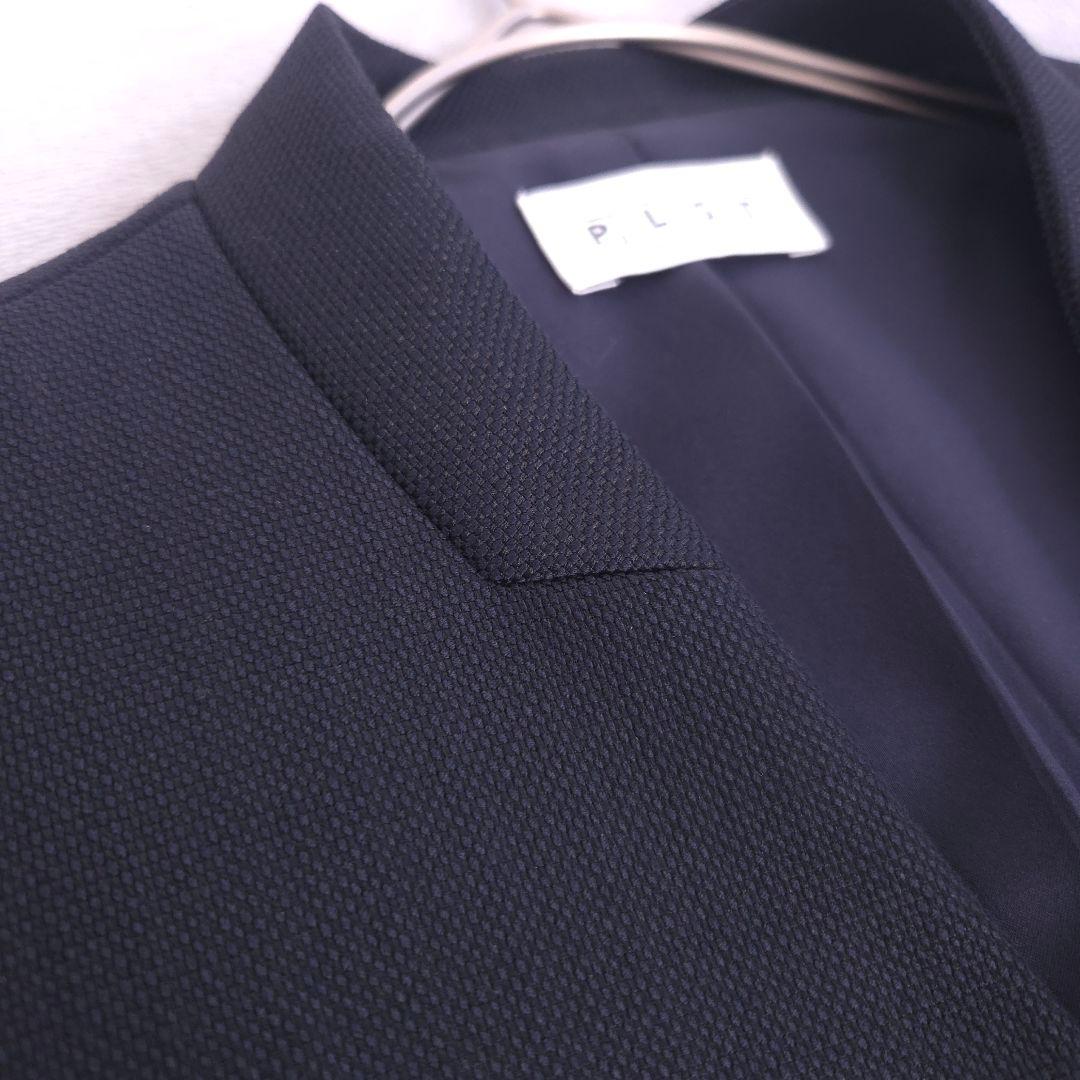 美品 プラステ スーツ ノーカラーパンツスカート 3点 ビジネス ストレッチ