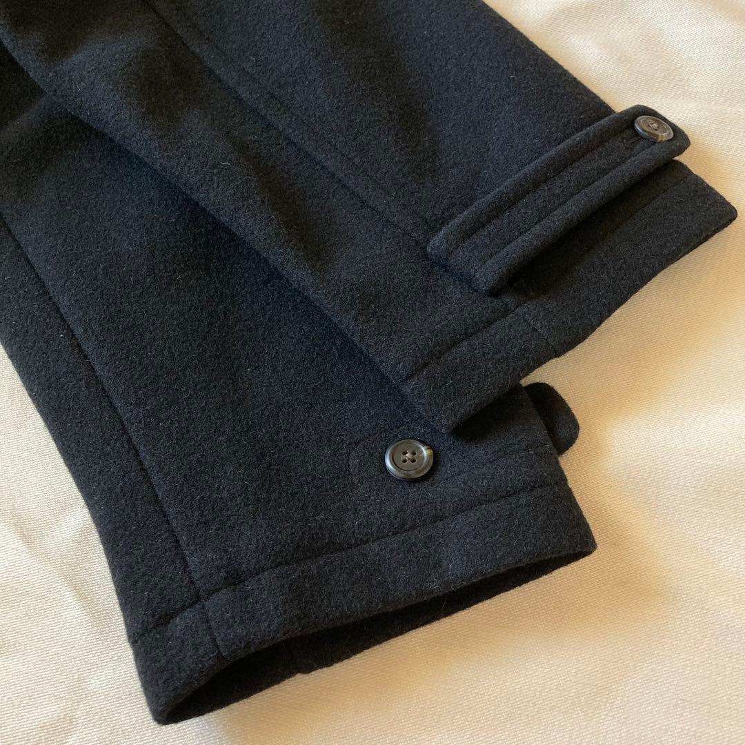 ラルフローレン ウール メルトン ミドル丈 ダッフルコート 黒 ブラック