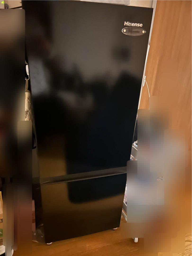 ハイセンス冷蔵庫　2023年製ブラック162L