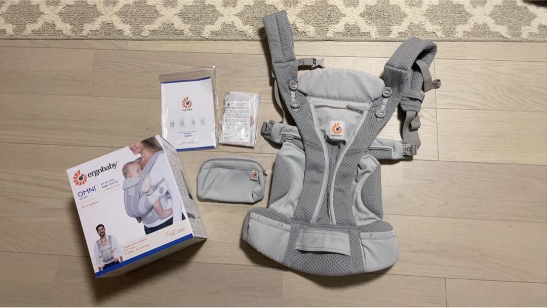 【美品】ergobaby(エルゴベビー) オムニブリーズ パールグレー
