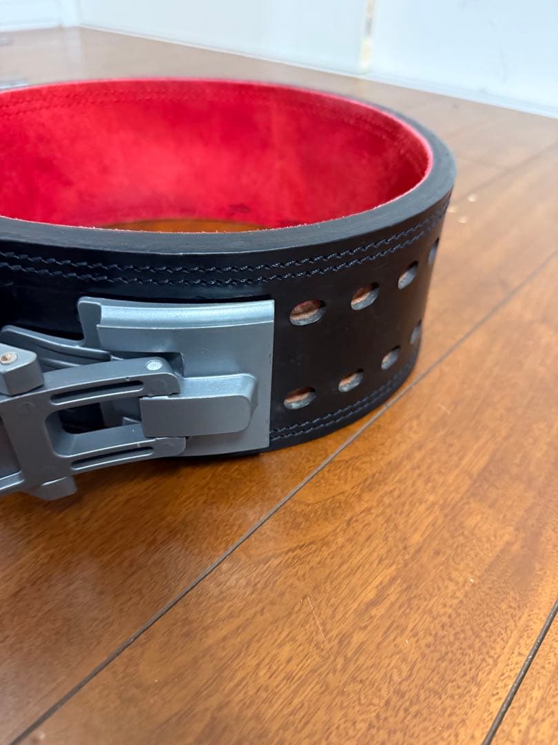 SBD パワーベルト 黒 赤　sサイズ　13mm