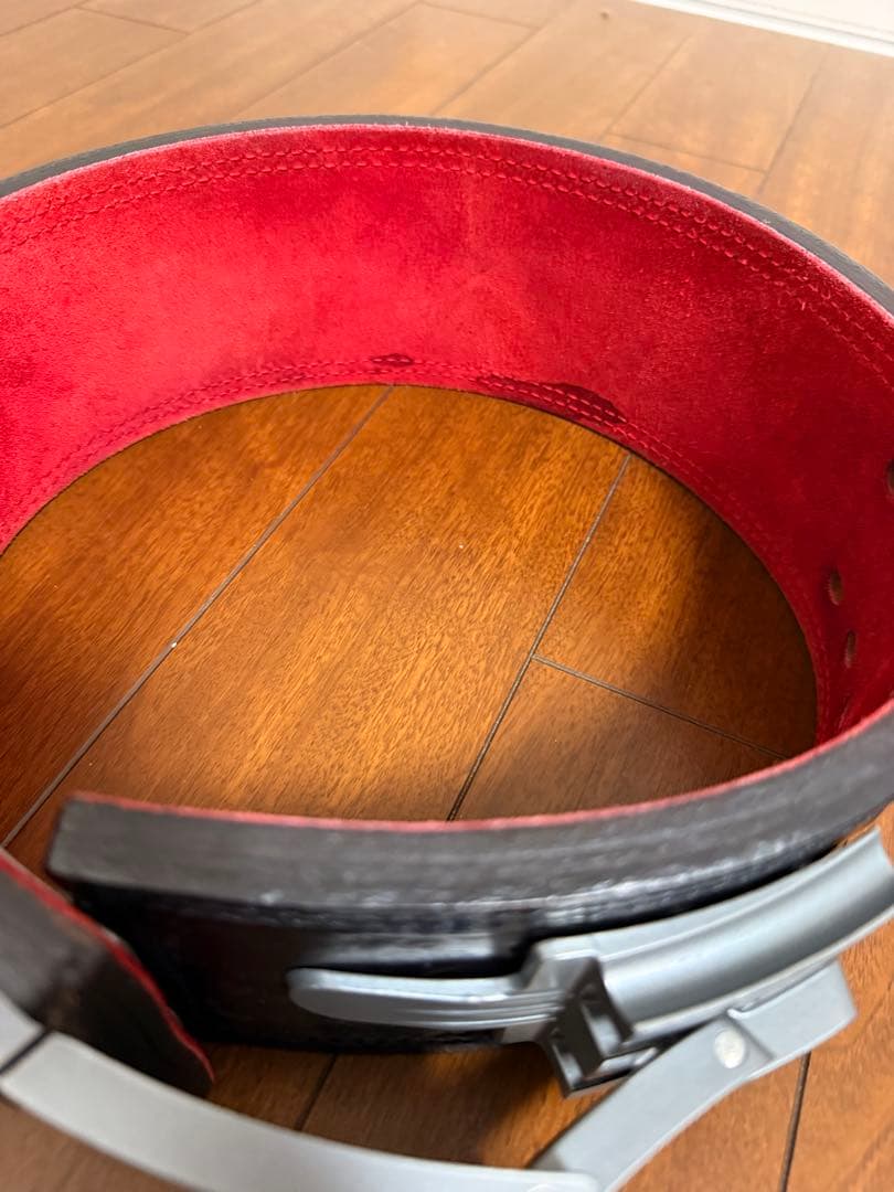 SBD パワーベルト 黒 赤　sサイズ　13mm