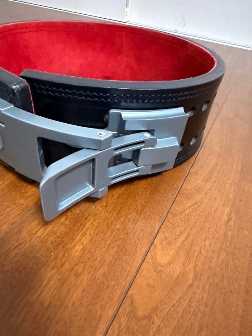 SBD パワーベルト 黒 赤　sサイズ　13mm