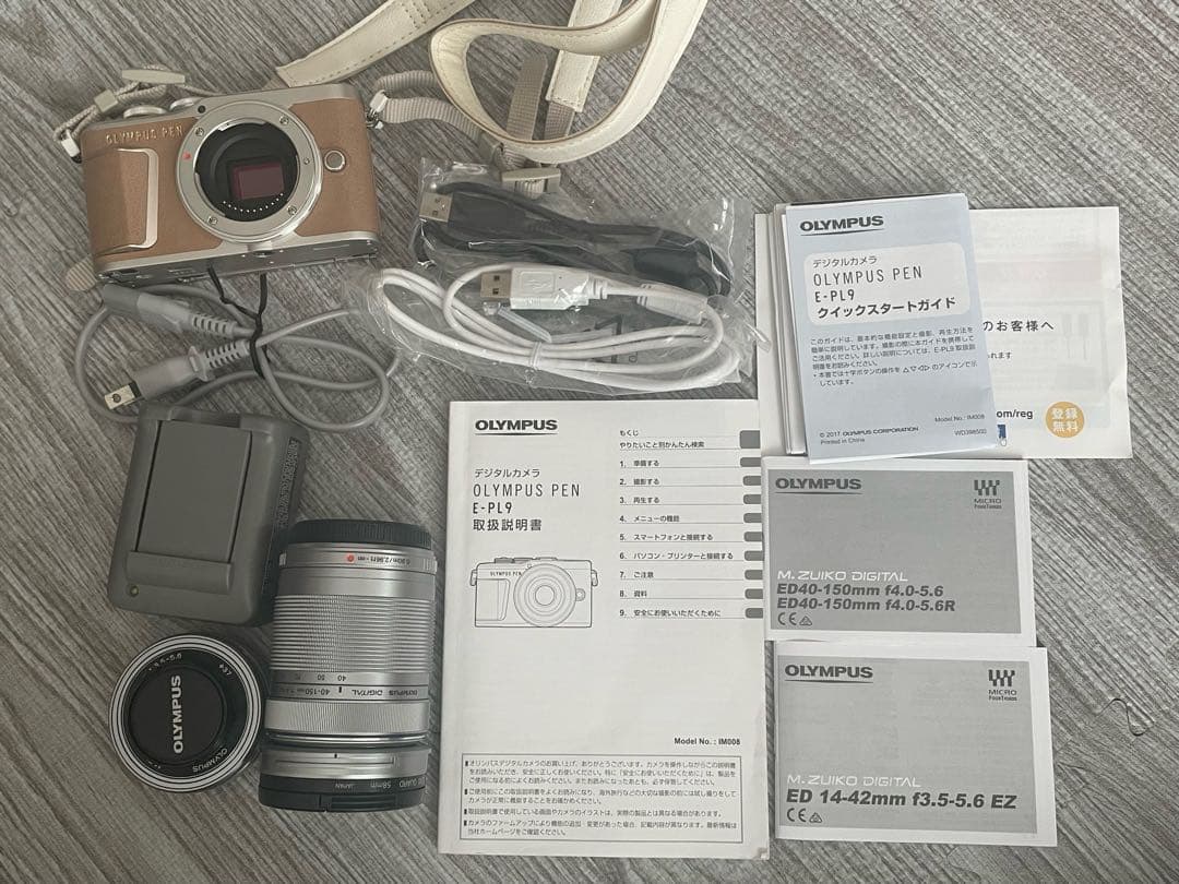 OLYMPUS PEN E-PL9 ブラウン 14-42mm レンズ付き
