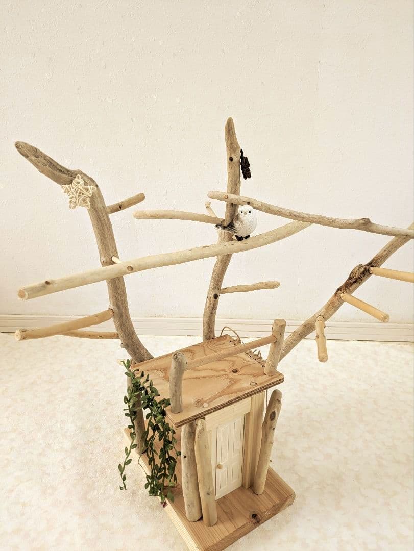 バードアスレチック65流木 バードジム　バードトイ　扉を開けて