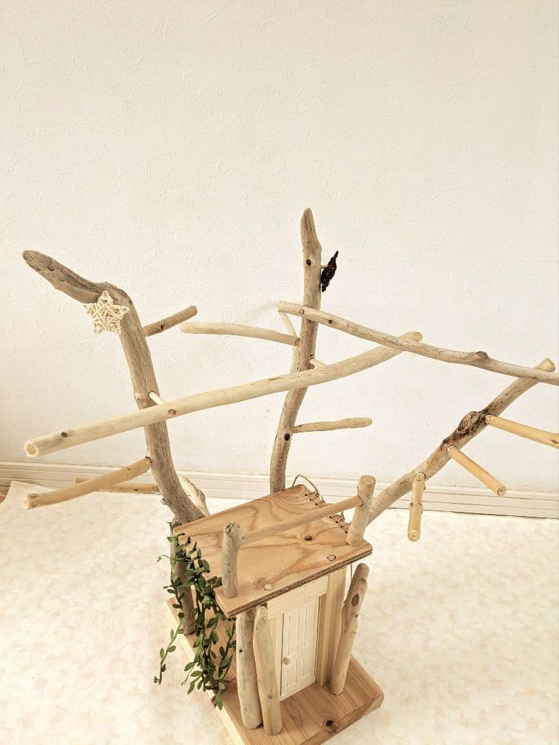 バードアスレチック65流木 バードジム　バードトイ　扉を開けて