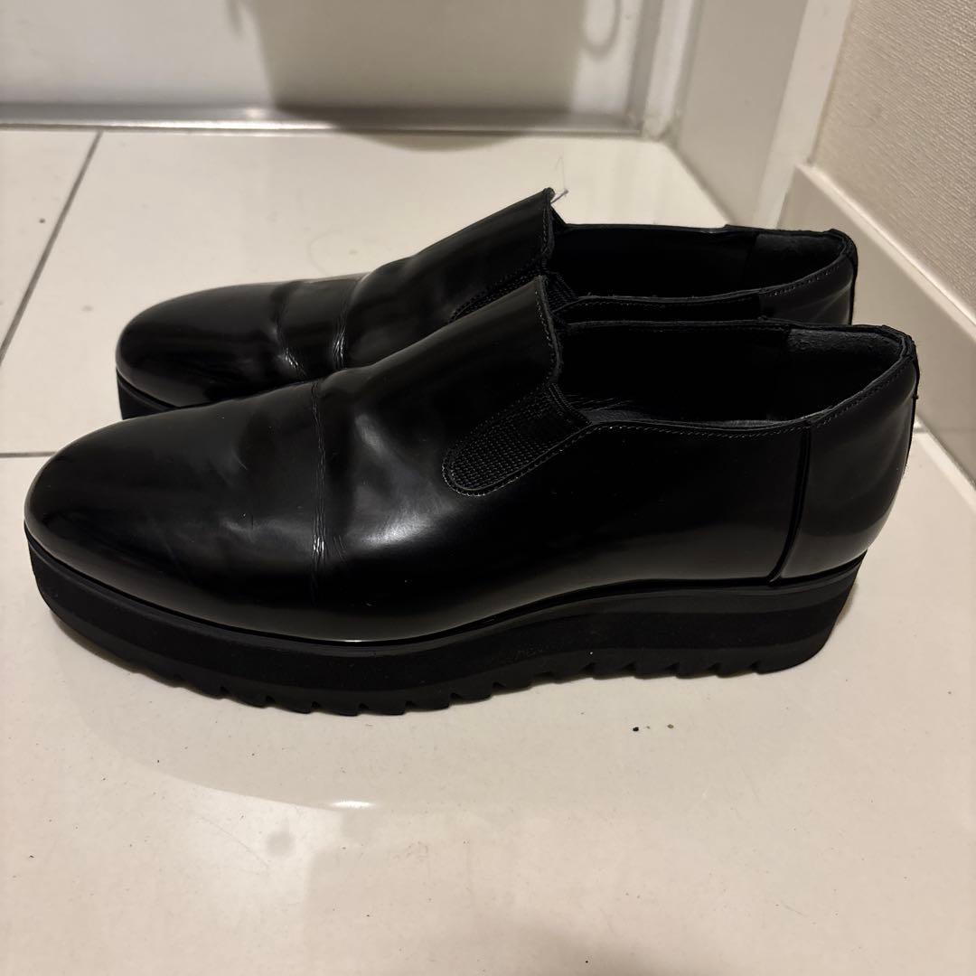 美品THE ONITSUKA SLIP ON 24.5 ブラック ローファー