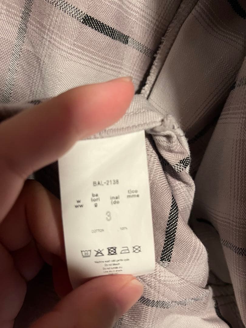 【BAL/バル】PLAID ZIP SHIRT BLOUSON