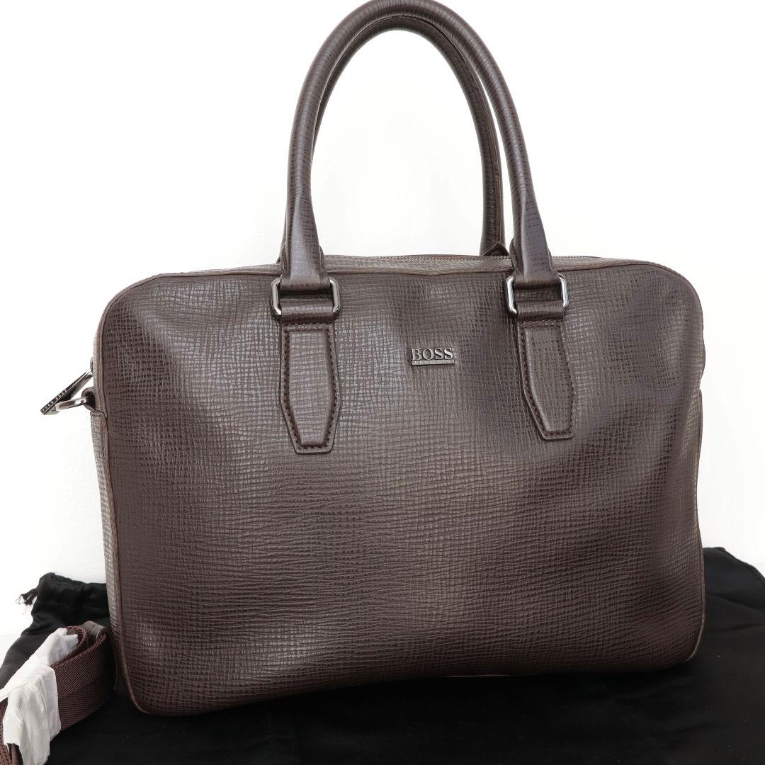 中古美品 ヒューゴボス BOSS ビジネスバッグ ショルダーバッグ トートバッグ