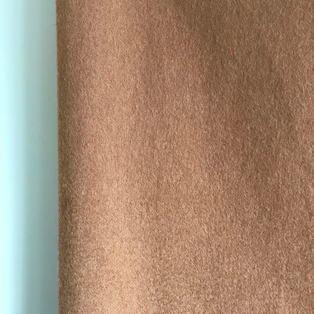 Johnstons カシミヤ大判ストール　ダークキャメル　クリーニング済