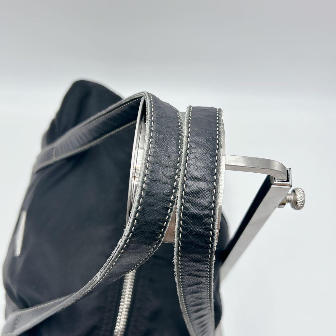 ✨極美品✨PRADA ミニボストンバッグ レザーハンドル 黒 y2k