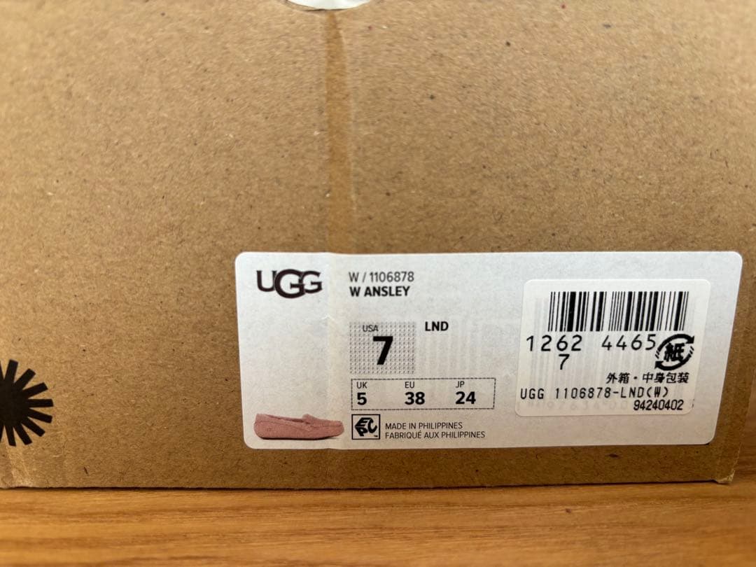 UGG モカシン ピンク スエード