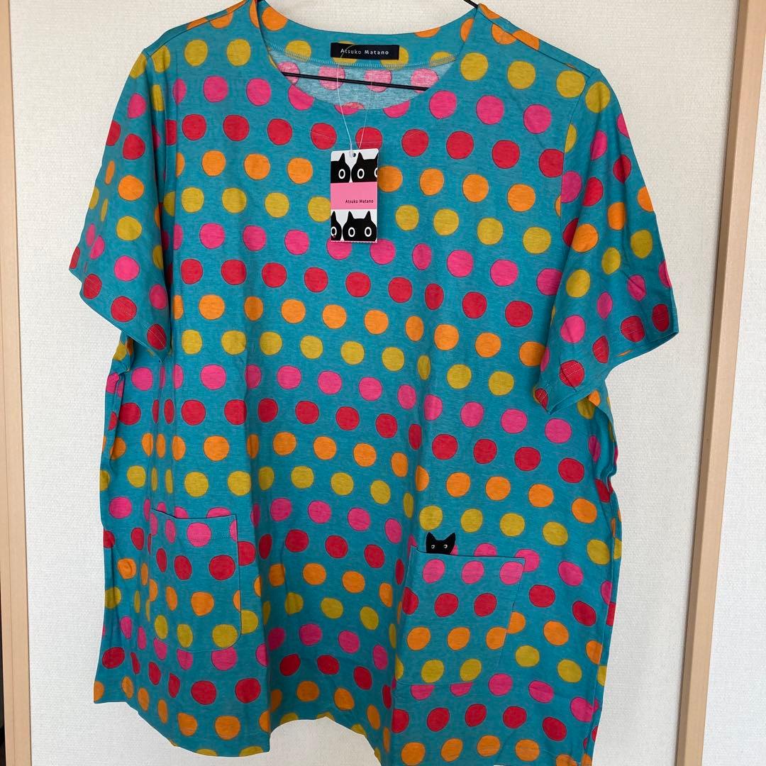 アツコマタノ　半袖パジャマ上下　ワコール　４Ｌ　新品未使用　タグ付き　黒ネコ