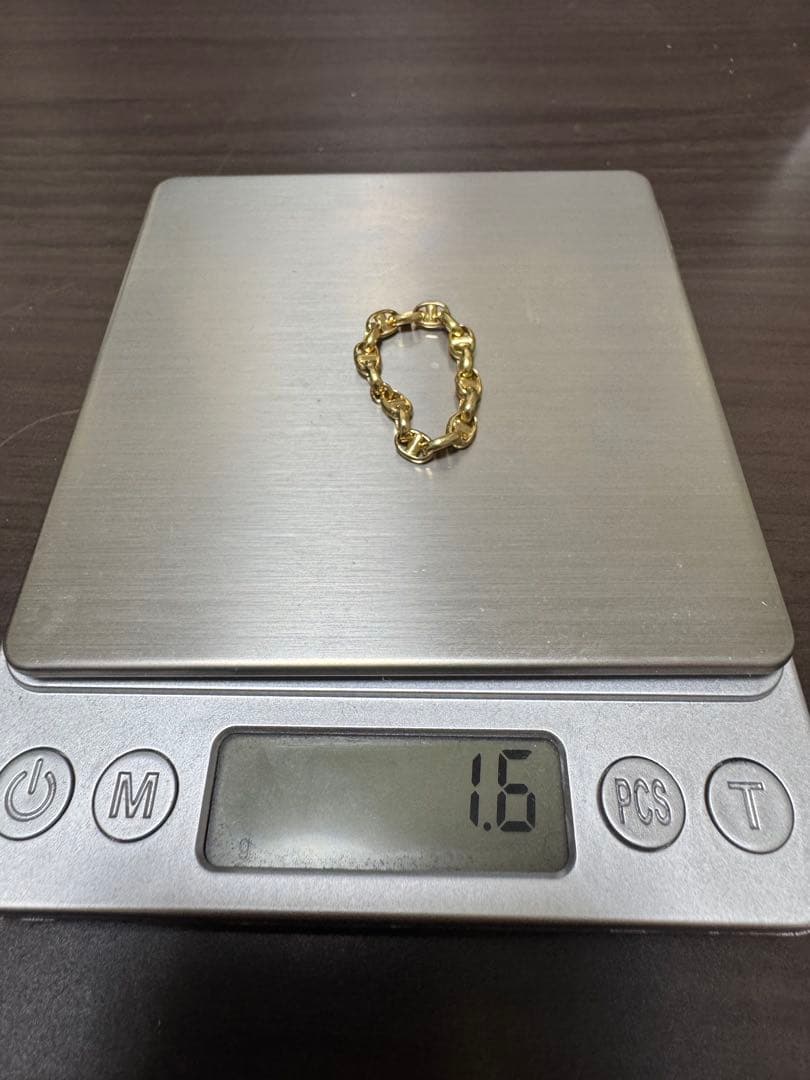 ス*ー様 K18指輪ゴールドチェーン