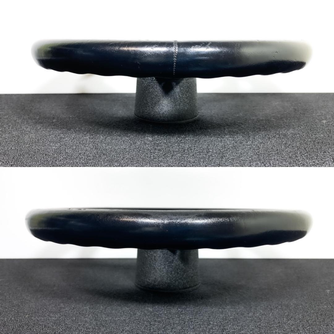 ナルディ クラシック ブラックスポーク レザー ホーンボタン＆新品ネジ6本付