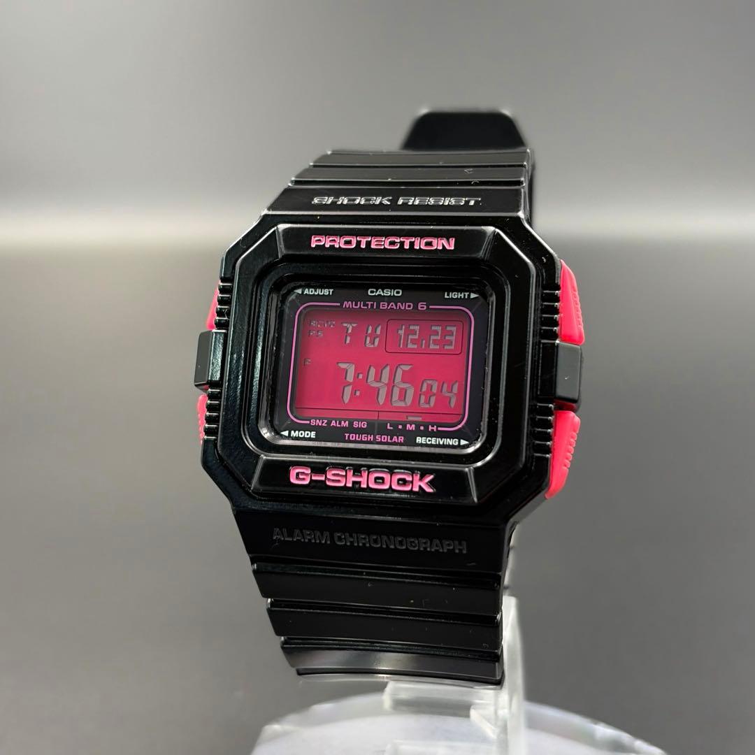 CASIO G-SHOCK GW-5510B ブラック×ピンク 電波ソーラー