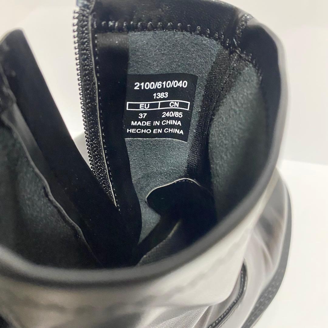 【未使用級】ZARA サイドジップ 厚底トラックソール 24㎝